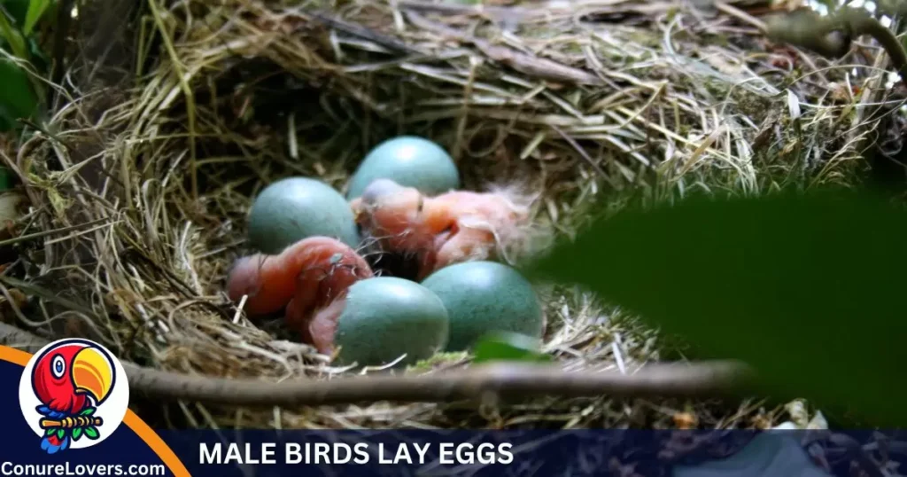 MALE BIRDS LAY EGGS