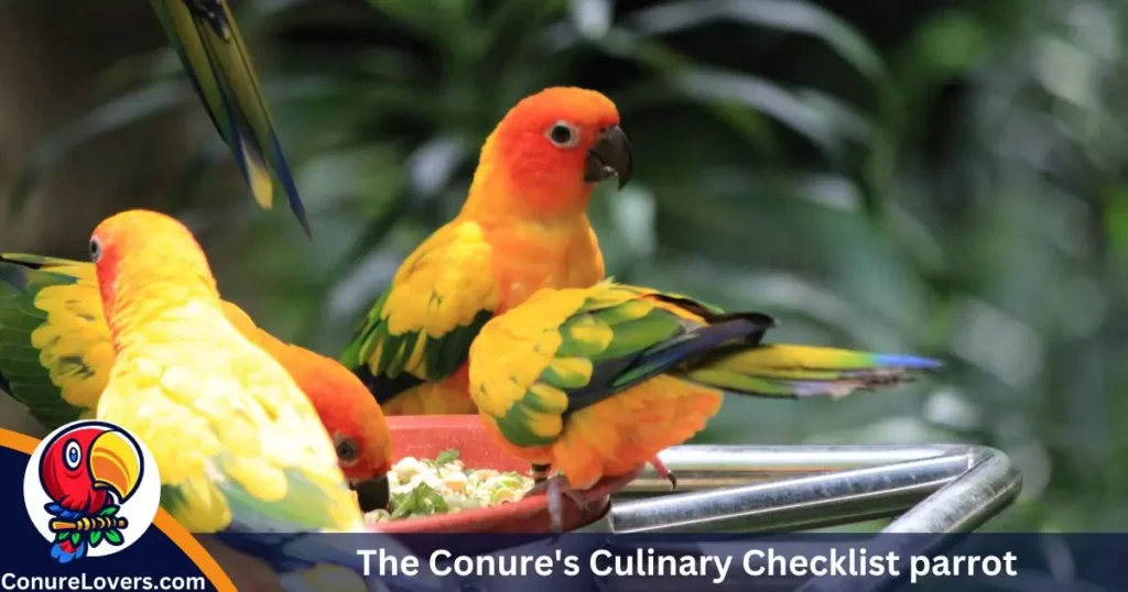 The Conure's Culinary Checklist 